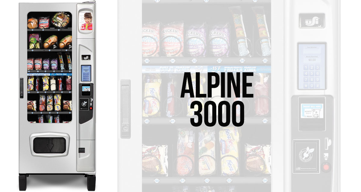 Alpine 3000 USI vending machine